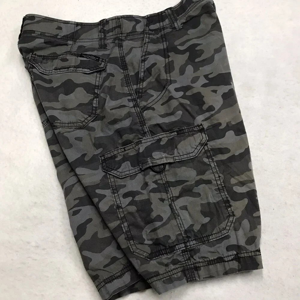 LEE Extreme Motion Performance Cargo Shorts Men 32 Green Camo